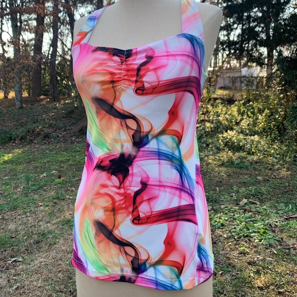 Old Navy Rainbow Smoke Athletic Top - Picture 3 of 8